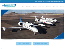 Tablet Screenshot of airambulanceone.com